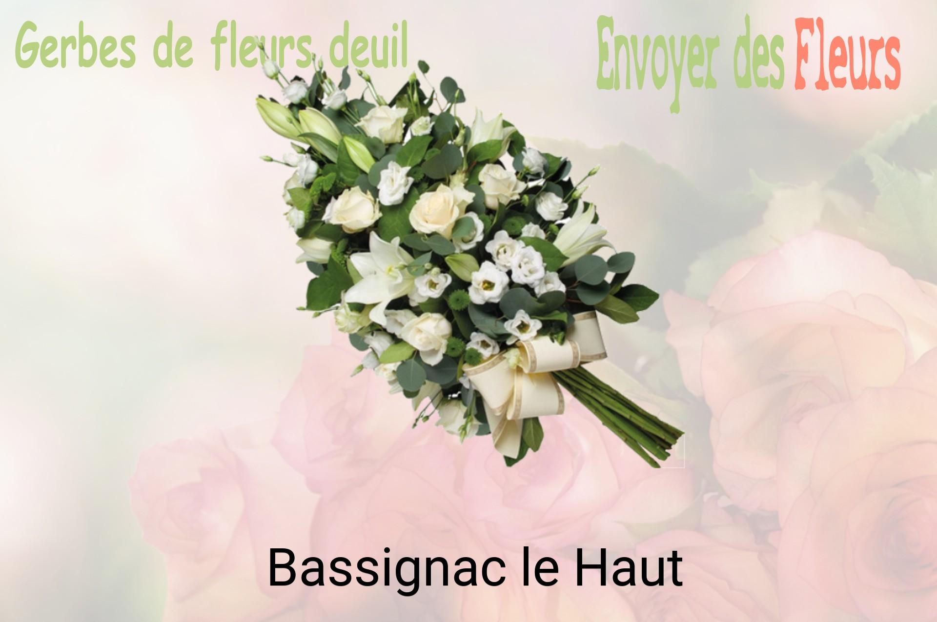Gerbe de fleurs de deuil livrée à Bassignac-le-Haut